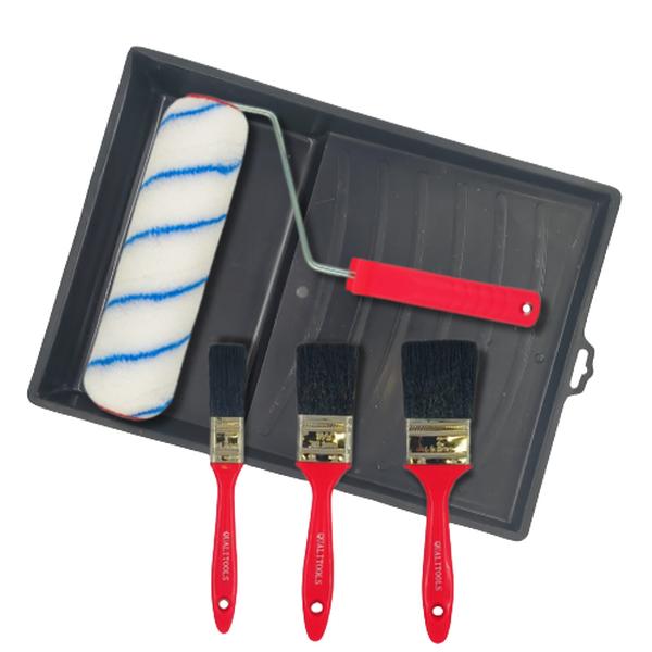 Paint Tray Roller Brush Edge Set - 4 Pack