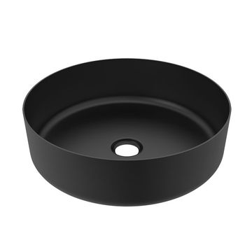 TCB010- MATTE BLACK ROUND BASIN