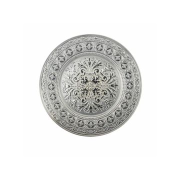 IRENA PLATE FOLK 33CM PEARL & SILVER - Set of 1