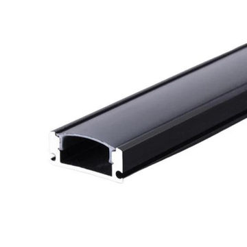 1m Surface Aluminium Channel for LED Strip Lights Black - Bing Light
