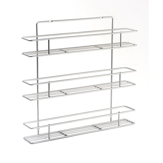 Spice Rack Wire,3 Tier 48X8.5X45Hcm Grey