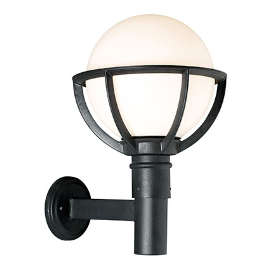 Basket Wall Light Outdoor 360mm Black
