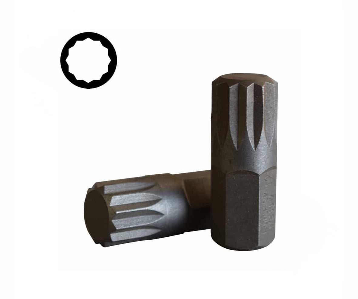 Force - Spline Bit - M8 10mm x 75mm - 4 Pack