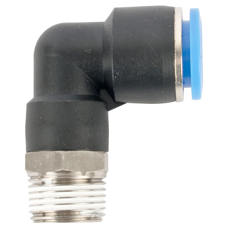 Aircraft - Elbow 12mm-3/8 M Pu Hose Fitting - 5 Pack