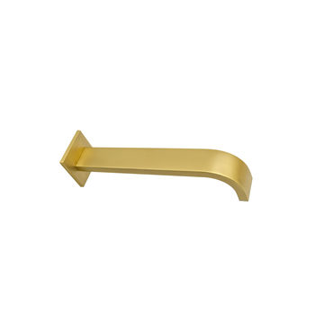 Devario Wall Spout Curved 30*15*185mm Brass - Brushed Gold