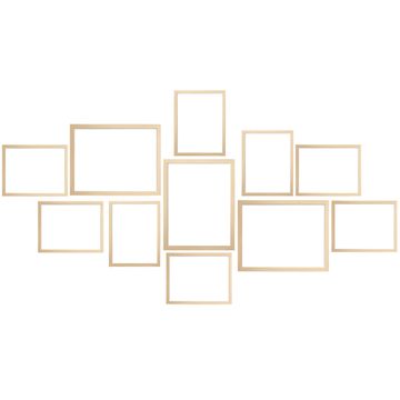 11Pcs Photo Frames Set- Brown