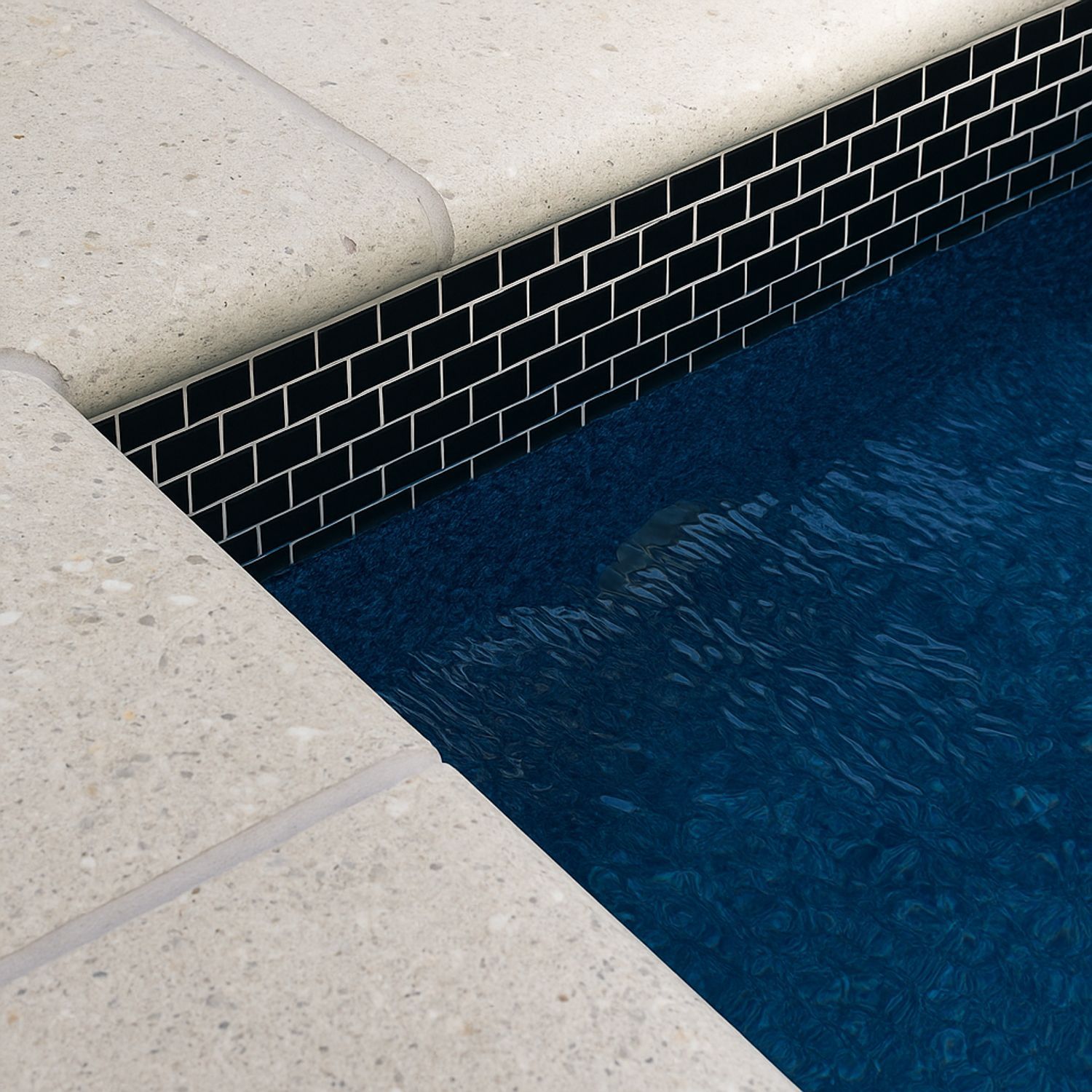 Porcelain Mosaic Tiles Box - Shiny Black - Walls, Floors, Swimming Pools