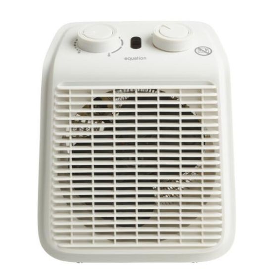 Equation Five 2 Fan Heater White 2000W 
