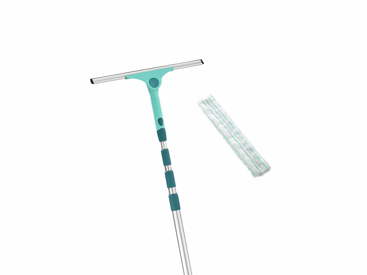 Leifheit Click-System 2in1 Telescopic XL Micro Duo Squeegee Set