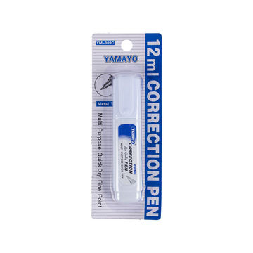 Correction Pen - Metal Tip - Office Stationary - White - 12ml - 25 Pack