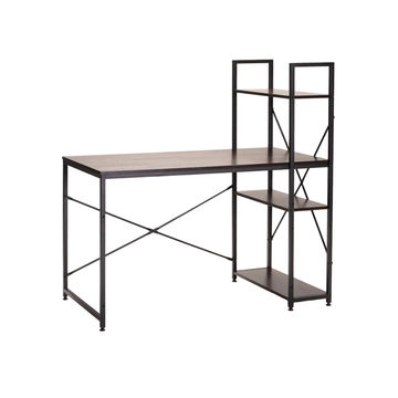 Vividitto - Eydis 120cm Desk With Shelf - Wenge