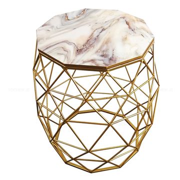 Shi8-St9 Houston Marble Top Side Table