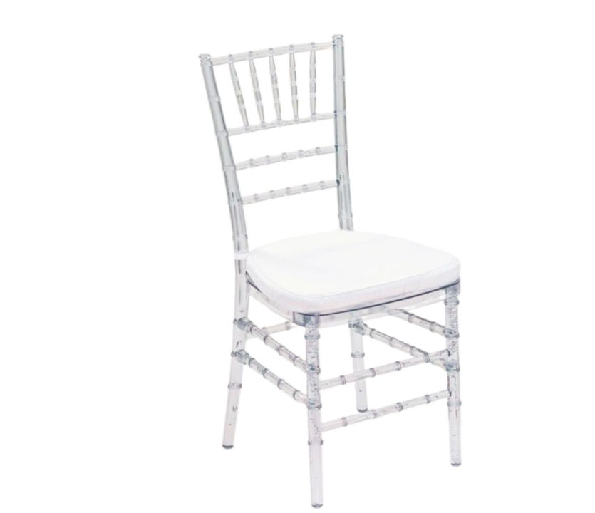 Tiffany Transparent Cushioned Dining Chair