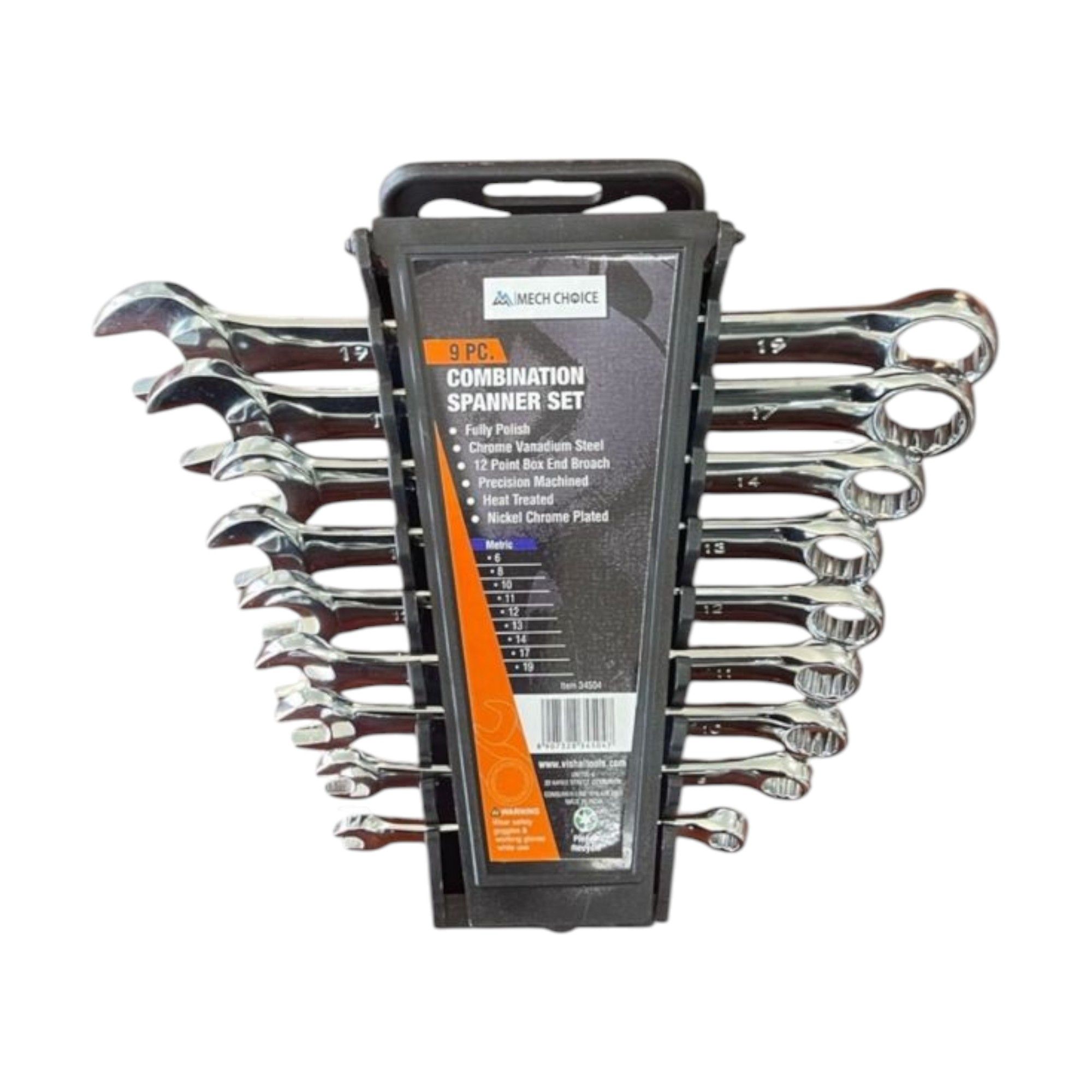 9 Piece Combination Spanner Set