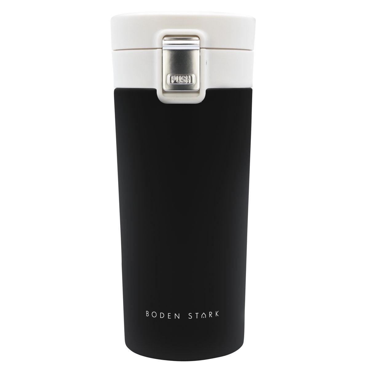 Boden Stark Travel Flask Mug | Double Walled | Vacuum Sealed - Black ...
