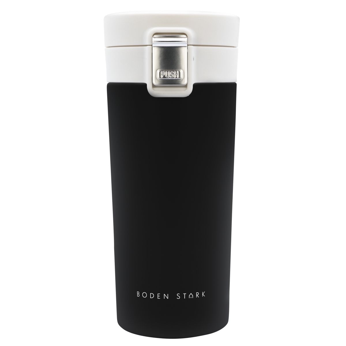Boden Stark Travel Flask Mug | Double Walled | Vacuum Sealed - Black