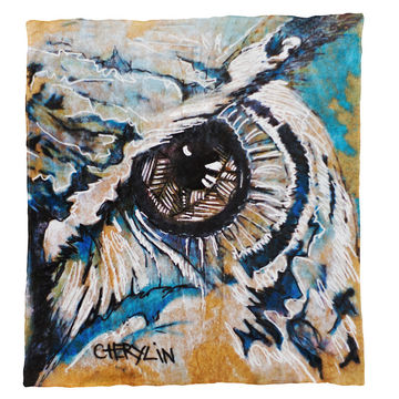 Owl Light Weight Fleece by Cherylin Louw