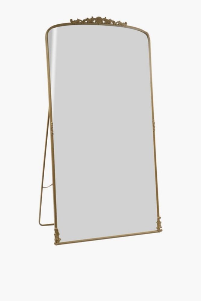 Florence Baroque Standing Mirror – 90x175cm Ornate Gold Full-Length Vintage Mirror