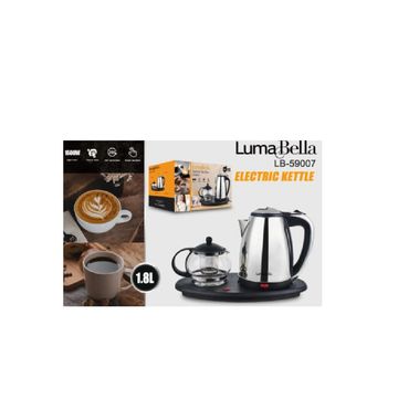 Electric Kettle with Glass Tea Pot & Infuser