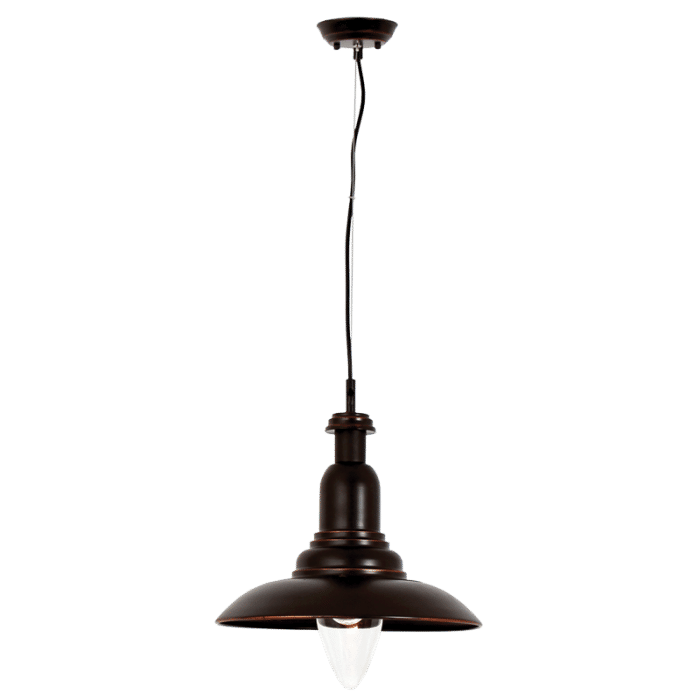 Metal Pendant with Clear Glass
