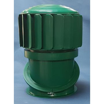 240mm RoofWhirlys4Africa Roof Mounted Wind Turbine Ventilator - Green - Made in South Africa