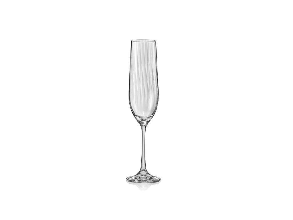 Waterfall Crystal Optic Champ Flute 190ml - Set of 6