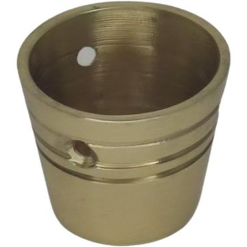 Solid brass round end cup (32mm)