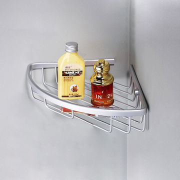 Aluminum Triangle Wire line Bathroom Corner Basket_601