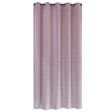 Matoc Readymade Curtain -Velvet -Light Pink -Eyelet -Lined -285cm W x 253cm H