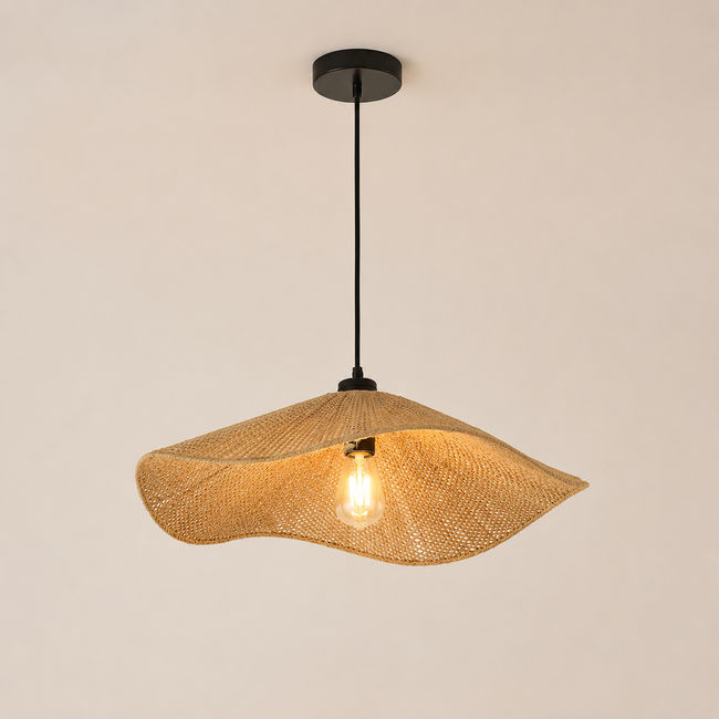KC Furn – Glow Natural Rattan Pendant Light
