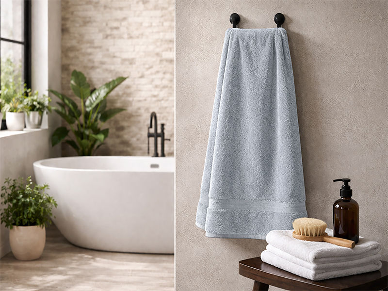 Plush 450GSM 70x130cms Bath Towels - High Rise (2Pc Pack)