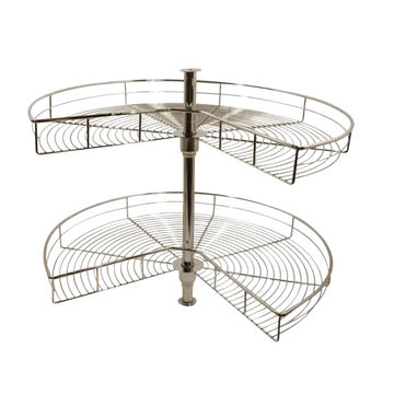 3/4 CAROUSEL, 2 TIER, CHROME PLATED