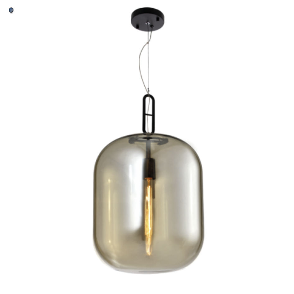 Metal Pendant with Cognac Glass