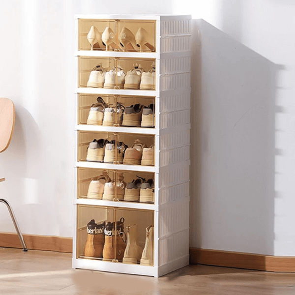 6 Tier Collapsible Shoe Storage Organizer