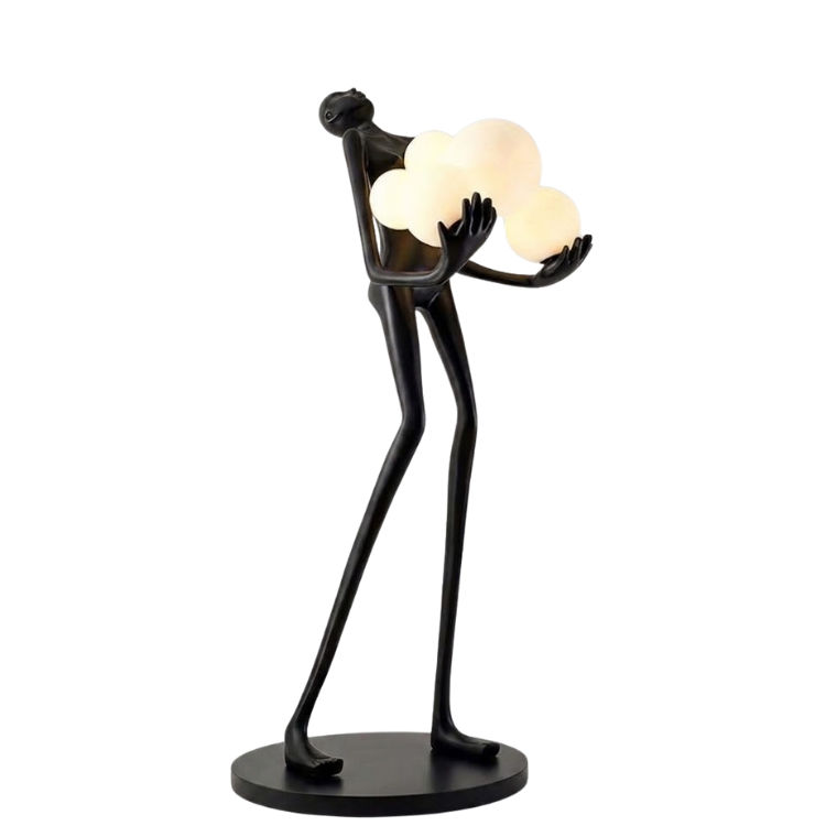 Modern Abstract Figural Cloud Floor Lamp