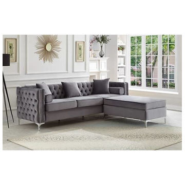 Oxford Corner Reversible Sectional Couch -Grey