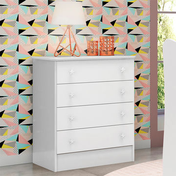 Linx Zia - Chest of drawer x 4 white