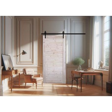 Horizontal Slat Pine Barn Door- Interior Barn Sliding Door Including Mechanism -920mm(L) x 2100mmm(H) x 36mm(W)