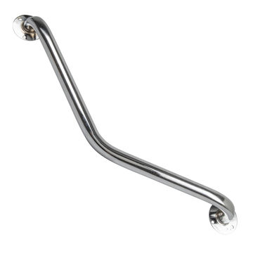 Disabled Grab Rail Chrome Plated Dog Leg