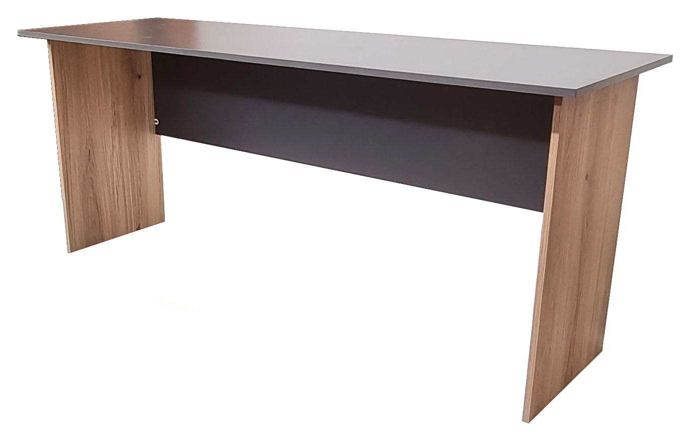 London Desk 180cm - Storm Grey & Sahara