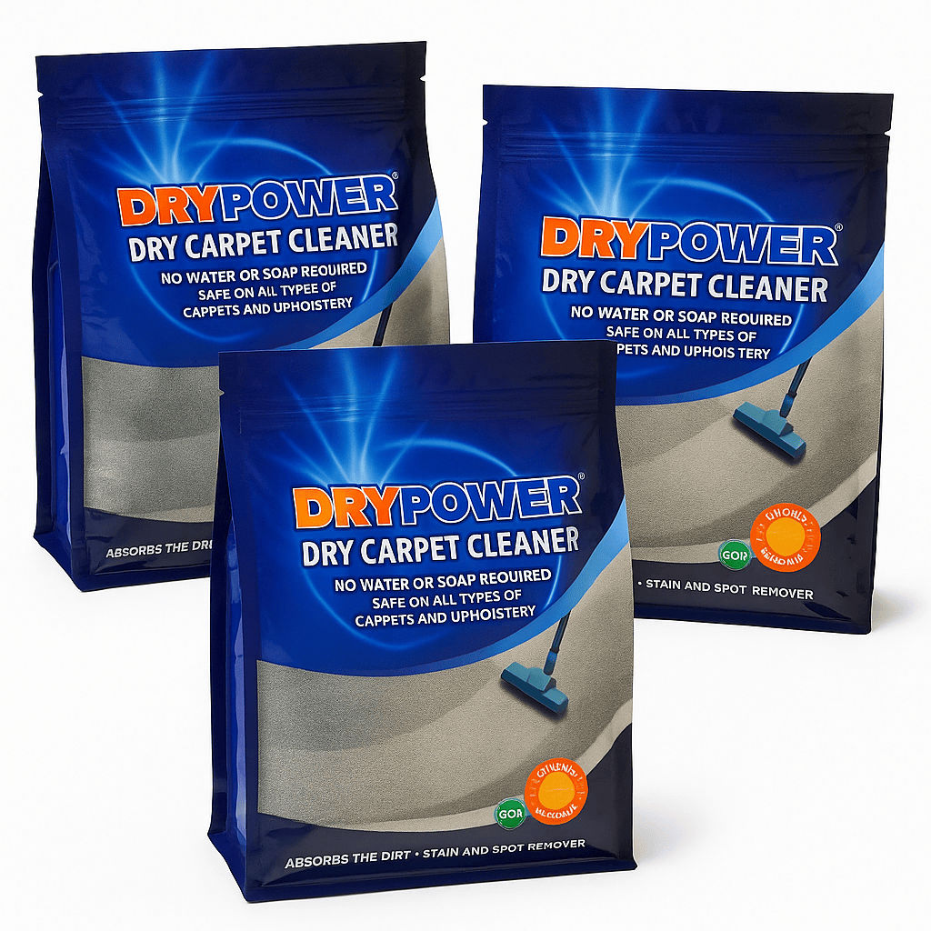 DryPower Magic Dry Carpet Cleaning Powder - Pack of 3