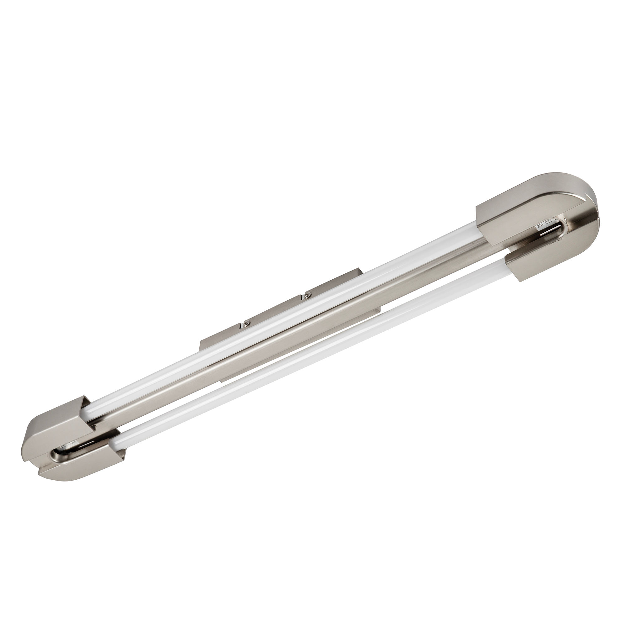 Ceiling Light 630Mm Satin Chrome Led 2X10W 4000K - 2 Pack