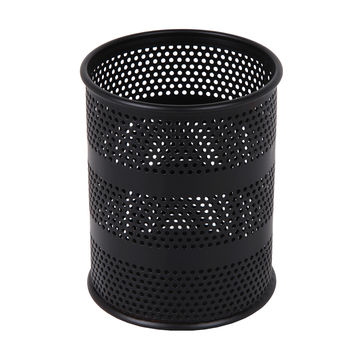 Wire Mesh Round Pen Cup - Small - Black