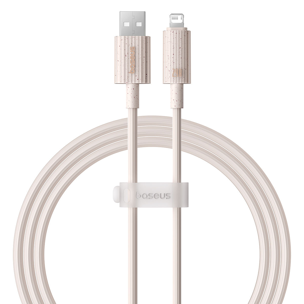 Baseus Habitat Series Fast Charging Cable USB to iP 2.4A 1m - Wheat Pink