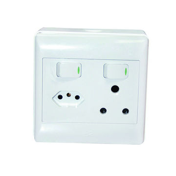 ACDC - 1x16A And 10A Multi Socket Outlet 4x4 C/W White Cover