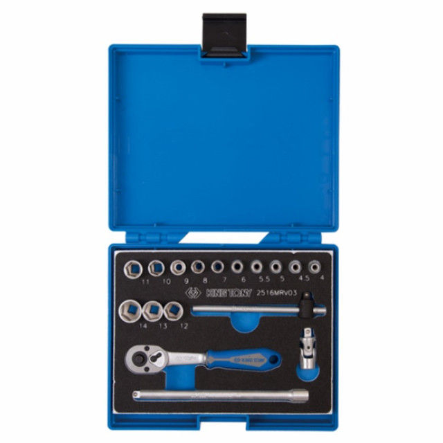 King Tony - 1/4" Socket Set In Eva Foam - 17 Piece