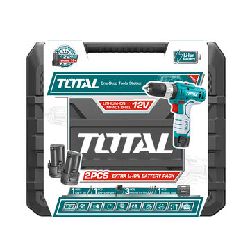 Total Tools Cordless Drill Set 12V Lithium-Ion