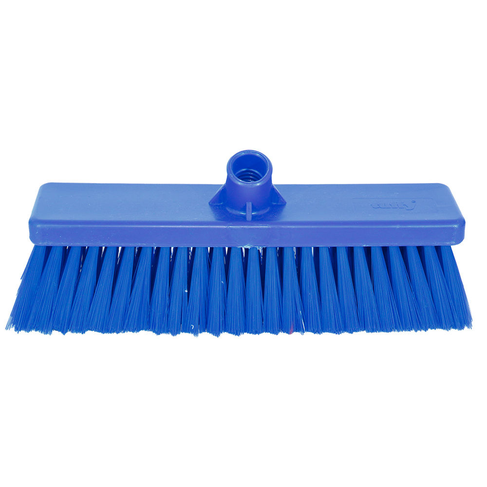 Janitorial hygiene broom head - Soft blue 300mm