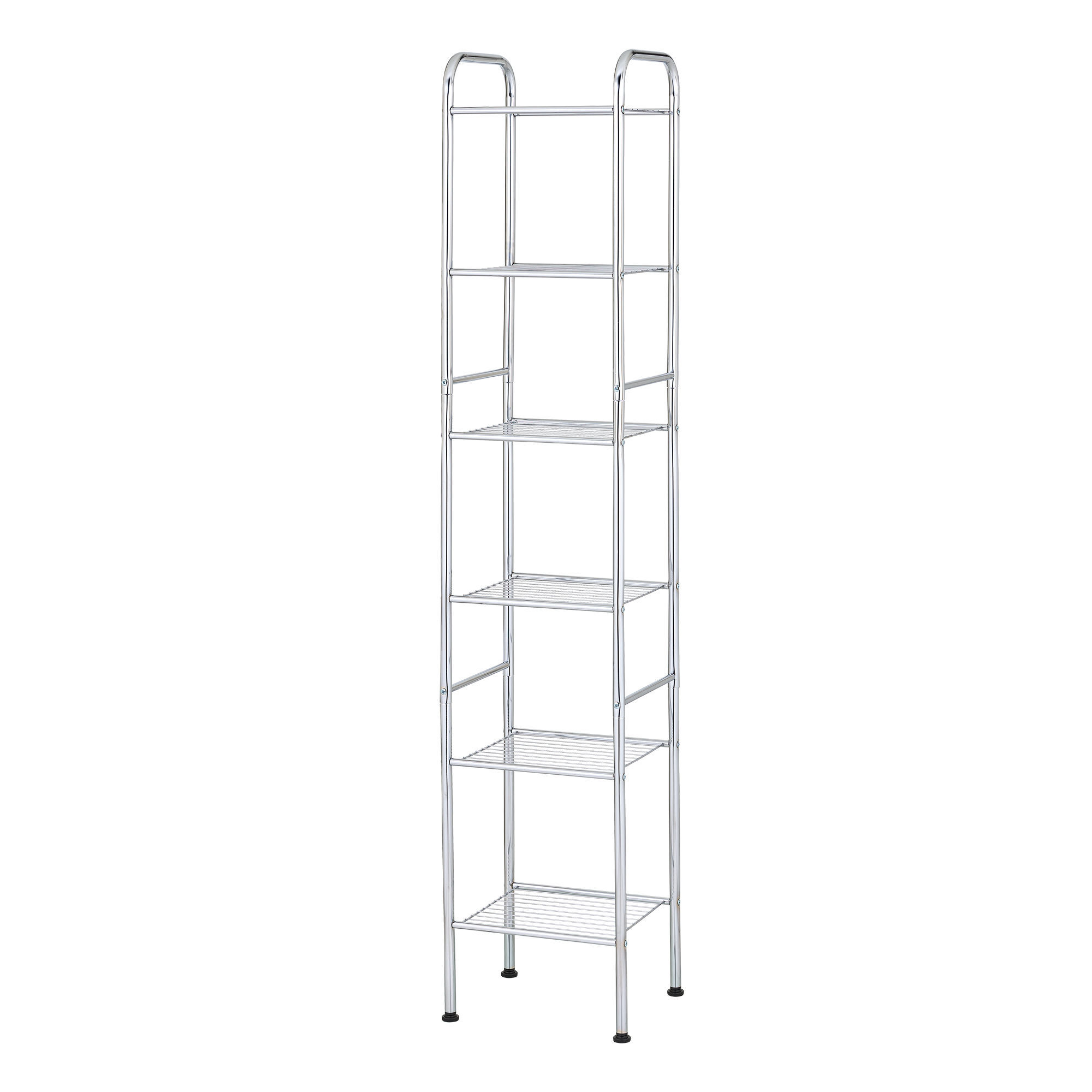 LASA 6-Tier Chrome Wire Storage Rack with Adjustable Shelves
