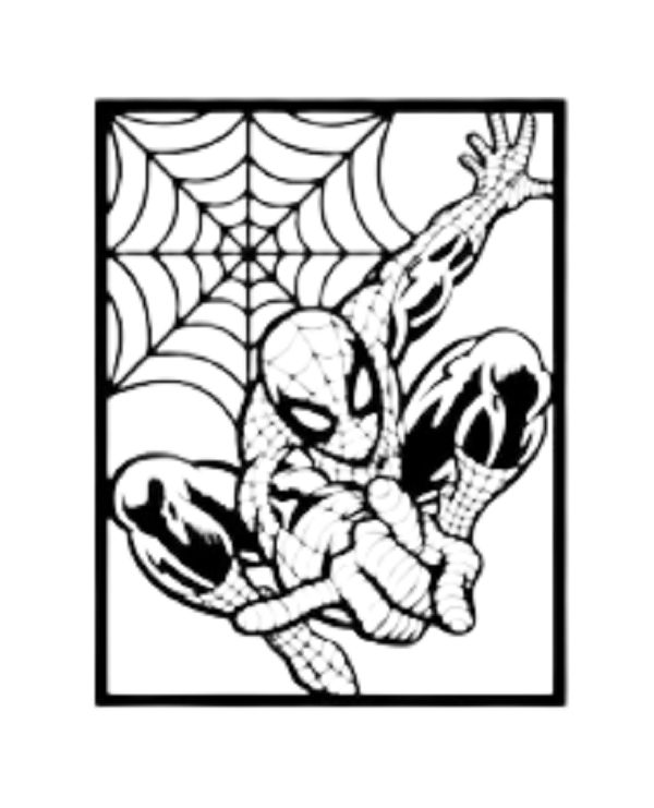 Flying Spiderman Wall art